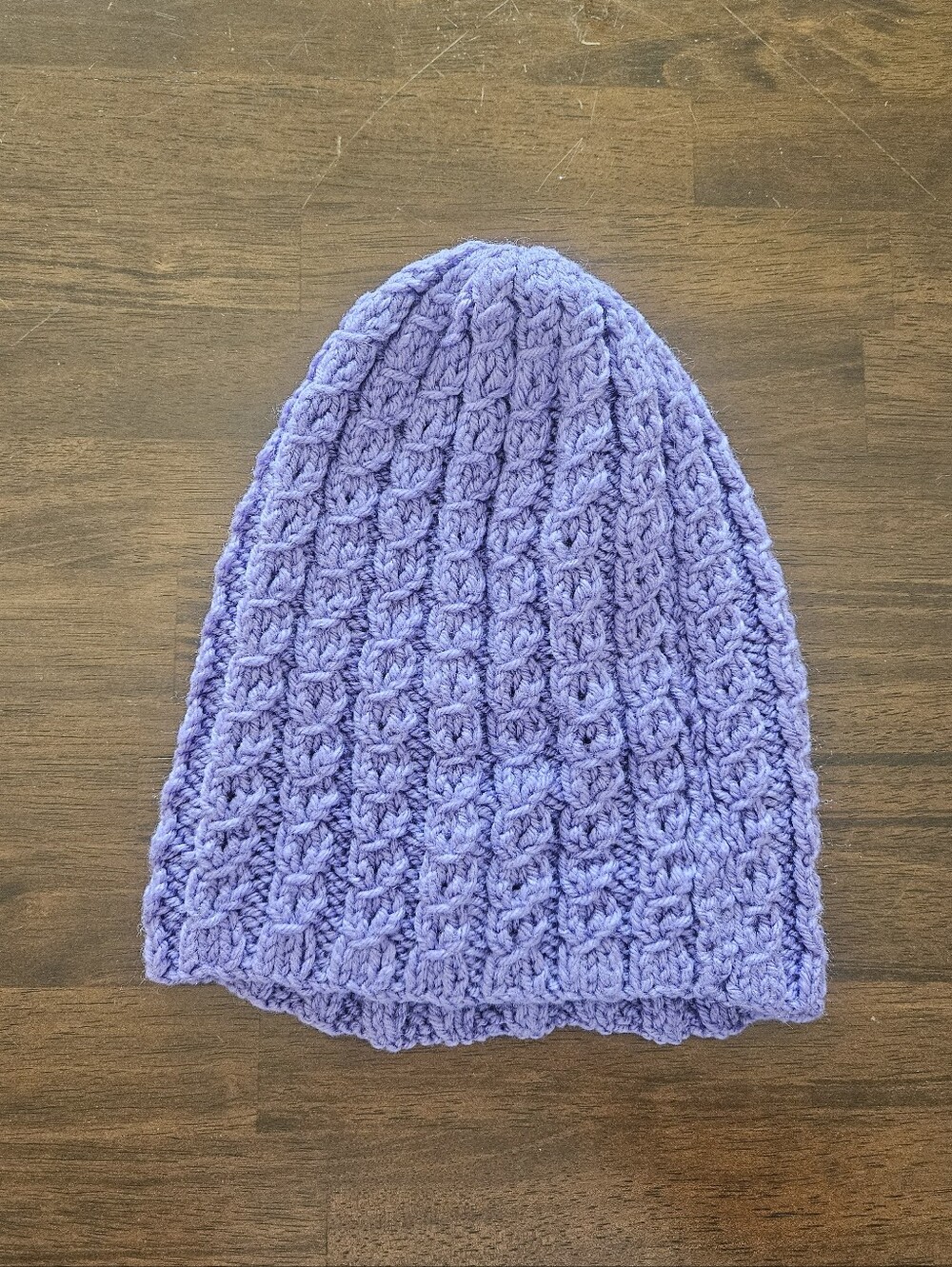 Lavender Knit Beanie Hat - Women's Accessories